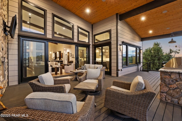 15425 N Talking Rock Ranch Rd, Prescott, AZ 86305 - deck featuring outdoor lounge area