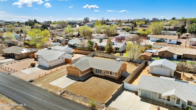 bird's eye view featuring a residential view
