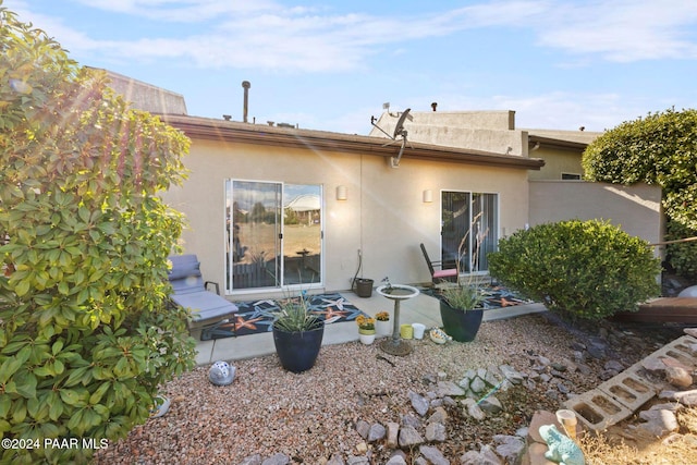 rear view of house with a patio area