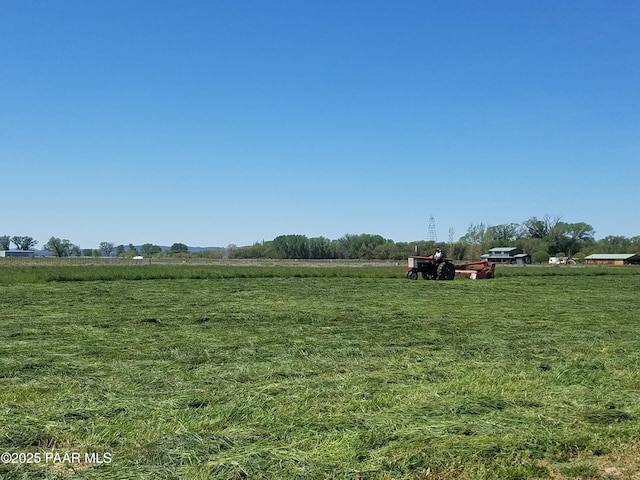view of yard featuring a rural view