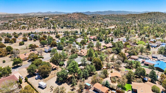 3040 Hozoni Rd, Prescott, AZ 86305 - bird's eye view featuring a residential view and a mountain view