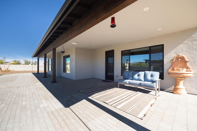 view of patio / terrace with outdoor lounge area