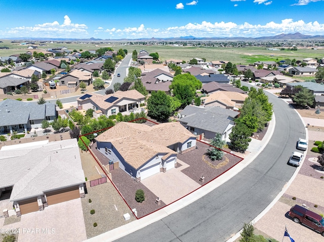 aerial view featuring a mountain view