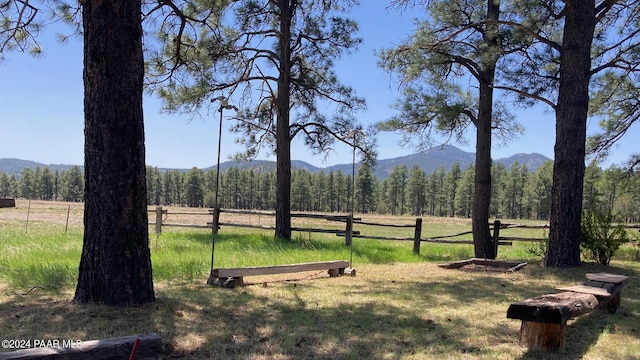 581 Cooper Ranch Rd, Williams, AZ 86046 - view of yard featuring a mountain view and a rural view