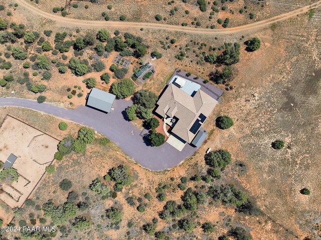 drone / aerial view featuring a rural view