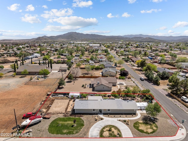 3161 N Valley View Dr, Prescott Valley, AZ 86314 - birds eye view of property featuring a residential view and a mountain view