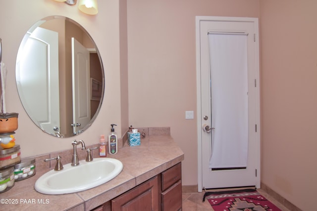 bathroom with vanity