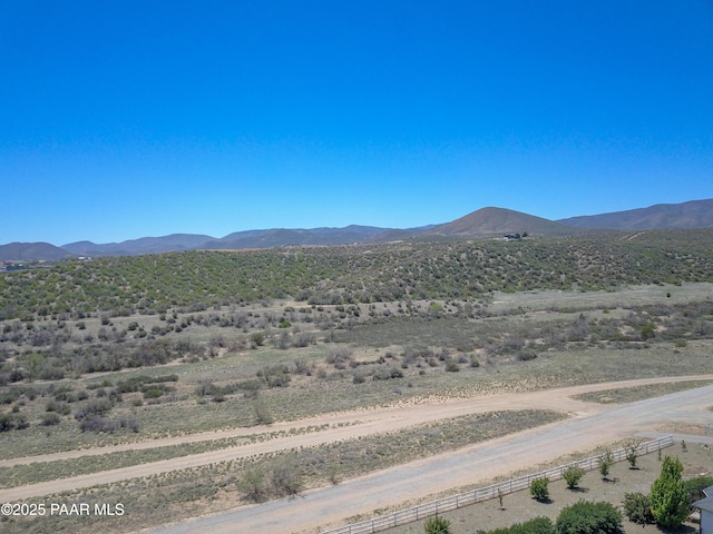 view of mountain background