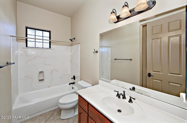 1498 Commonwealth St, Prescott, AZ 86301 - bathroom with vanity, shower / washtub combination, and tile patterned flooring