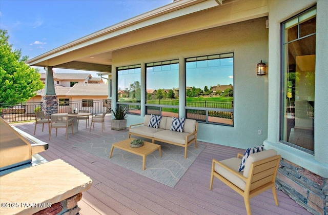 1498 Commonwealth St, Prescott, AZ 86301 - deck featuring an outdoor living space