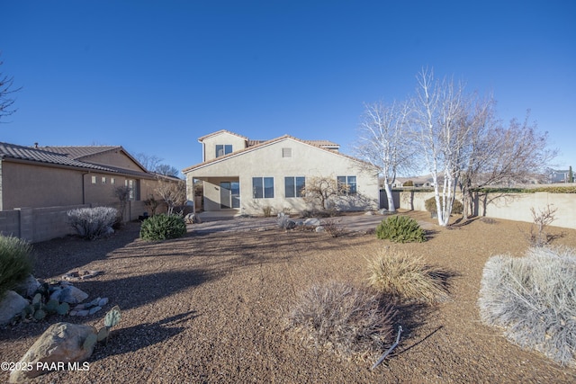 view of back of property