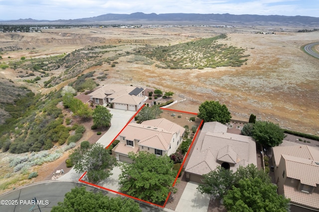 1891 N Tin Strap Trl, Prescott Valley, AZ 86314 - view of property location with property parcel outlined and a mountainous background