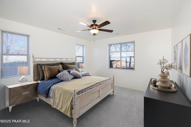 1891 N Tin Strap Trl, Prescott Valley, AZ 86314 - carpeted bedroom with ceiling fan and baseboards
