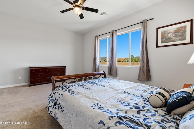 6286 E Livingston Loop, Prescott Valley, AZ 86314 - carpeted bedroom featuring baseboards and ceiling fan