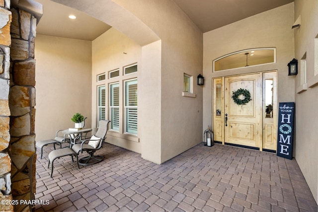 1032 Vantage Point Cir, Prescott, AZ 86301 - view of exterior entry featuring stucco siding
