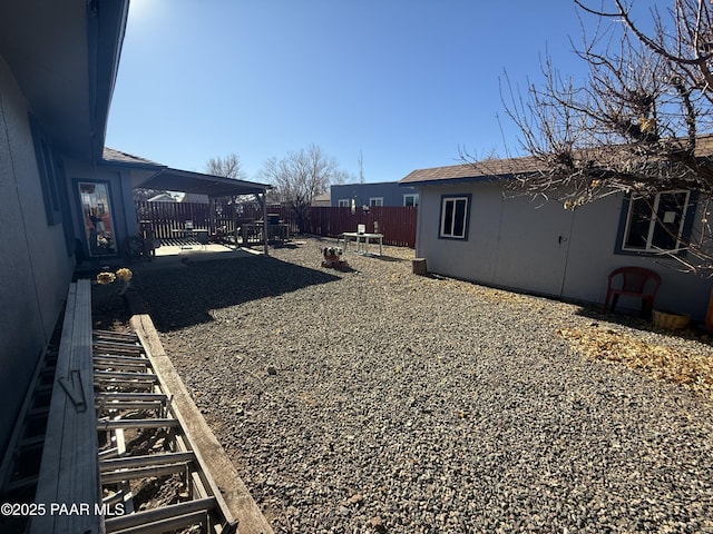 view of yard with a patio