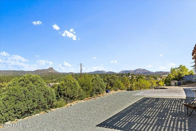 749 S Montezuma St, Prescott, AZ 86303 - view of patio featuring a mountain view