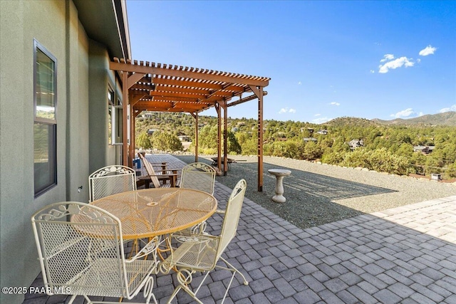 749 S Montezuma St, Prescott, AZ 86303 - view of patio / terrace featuring a pergola and outdoor dining space