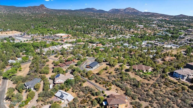 749 S Montezuma St, Prescott, AZ 86303 - aerial view of property's location with a mountain backdrop
