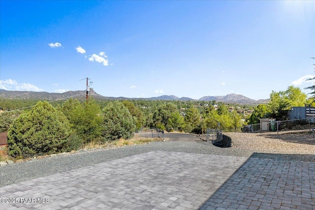 749 S Montezuma St, Prescott, AZ 86303 - view of patio with a mountain view