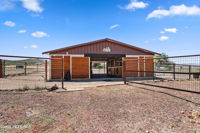 view of outdoor structure