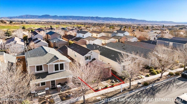 7218 E Night Watch Way, Prescott Valley, AZ 86314 - aerial view with a residential view and a mountain view