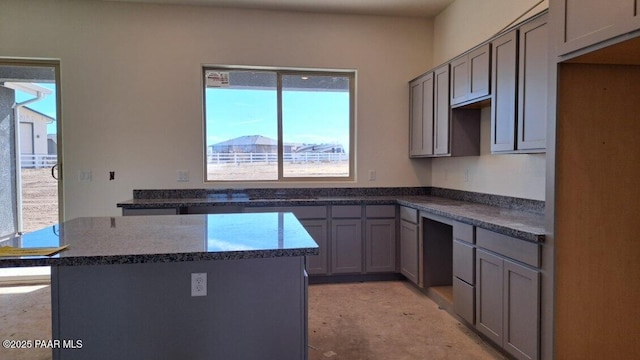 2485 Dillon Blvd, Chino Valley, AZ 86323 - kitchen featuring a center island and gray cabinets