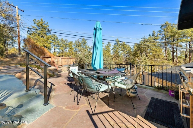 1568 W Thumb Butte Rd, Prescott, AZ 86305 - view of patio / terrace featuring outdoor dining area