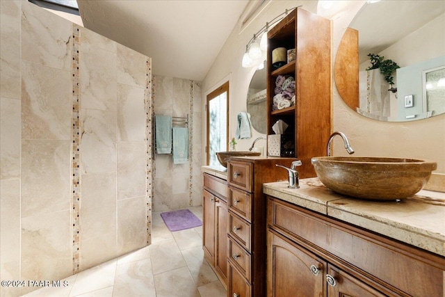 1568 W Thumb Butte Rd, Prescott, AZ 86305 - full bathroom featuring vanity and vaulted ceiling