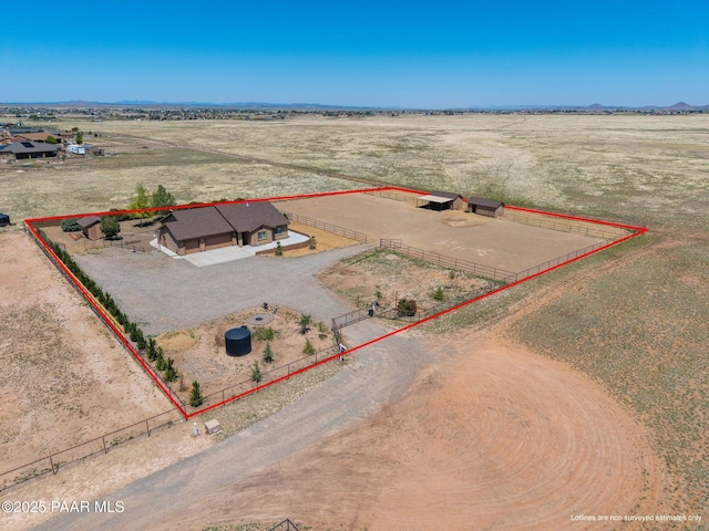 8950 N Calico Cat Trl, Prescott Valley, AZ 86315 - overview of rural landscape featuring property parcel outlined