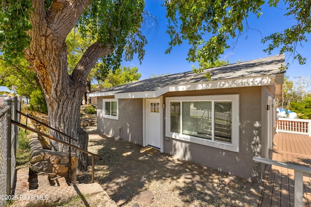 view of back of property