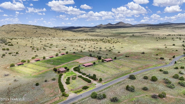 12390 E Triple T Ln, Prescott Valley, AZ 86315 - birds eye view of property featuring a mountain view and a rural view