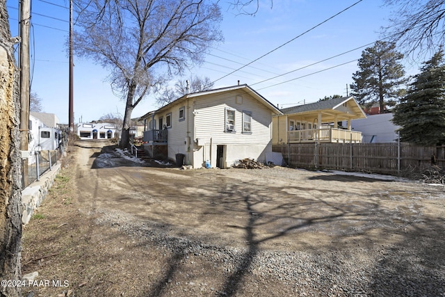 view of side of home