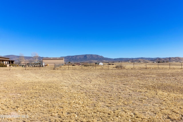 mountain view with a rural view