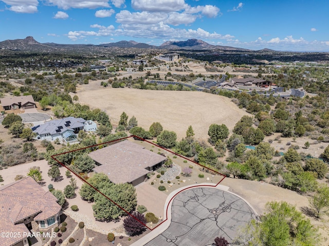 892 Canyon Breeze Ct, Prescott, AZ 86303 - bird's eye view with a mountain view and a desert view