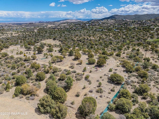 892 Canyon Breeze Ct, Prescott, AZ 86303 - birds eye view of property featuring view of desert and a mountain view