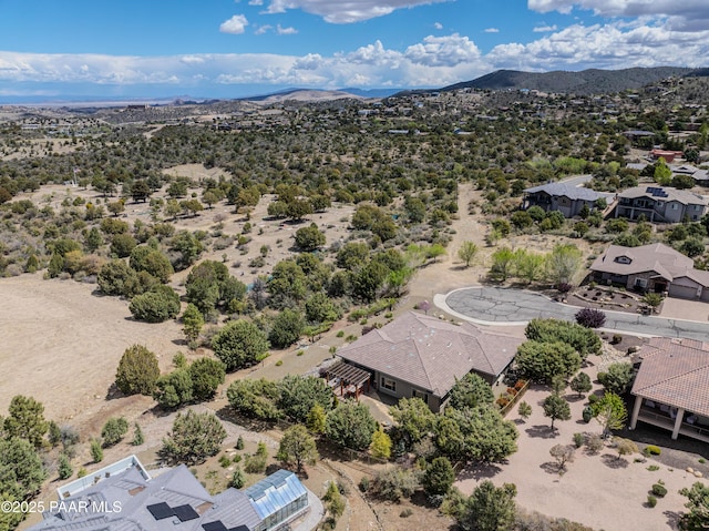 892 Canyon Breeze Ct, Prescott, AZ 86303 - bird's eye view with a residential view, a mountain view, and view of desert