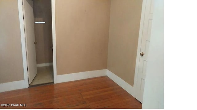 interior space with wood-type flooring