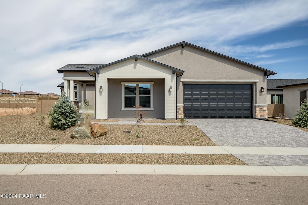 ranch-style house with a garage