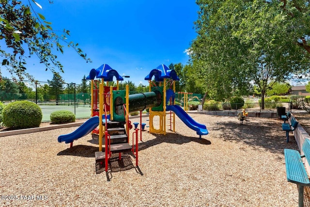 view of jungle gym