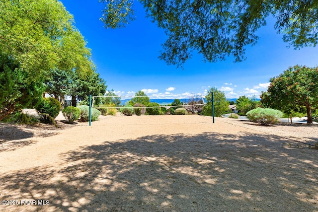 surrounding community featuring volleyball court