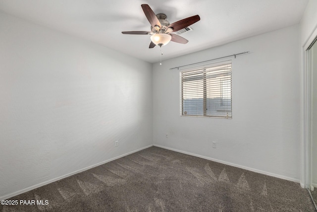3713 W Nancy Ln, Phoenix, AZ 85041 - empty room with dark carpet and ceiling fan