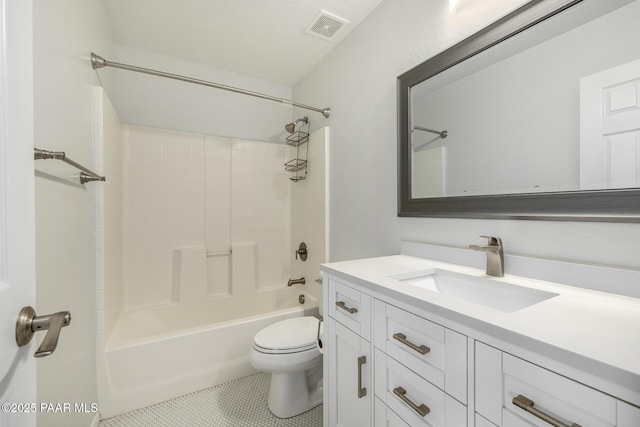 3713 W Nancy Ln, Phoenix, AZ 85041 - bathroom with vanity, shower / bathtub combination, and tile patterned floors