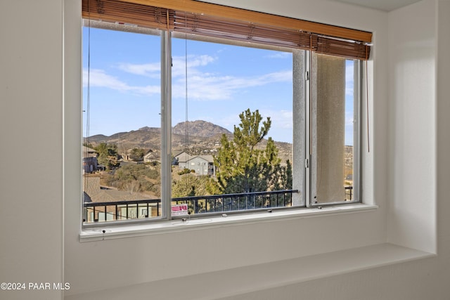 interior details with a mountain view