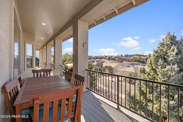 view of balcony