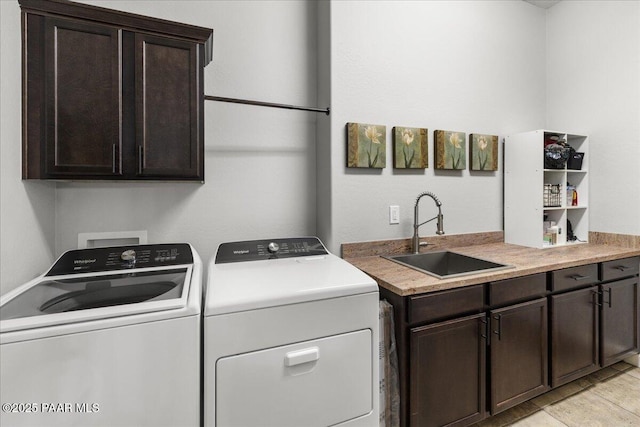 7123 E Roque Ln, Prescott Valley, AZ 86315 - laundry room with washing machine and clothes dryer and cabinet space