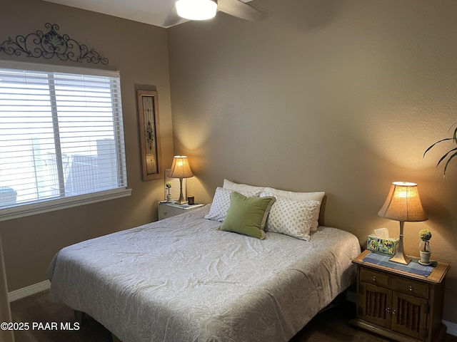 6175 Greer Ln, Prescott Valley, AZ 86314 - bedroom featuring a ceiling fan, baseboards, and multiple windows