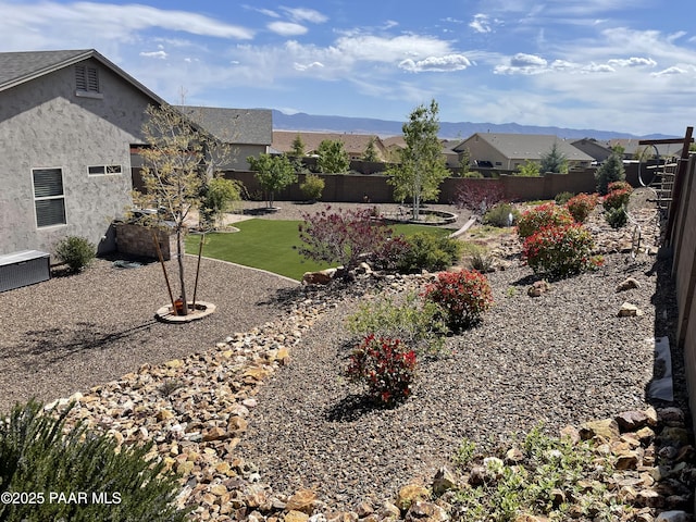6175 Greer Ln, Prescott Valley, AZ 86314 - view of yard featuring a fenced backyard and a patio area