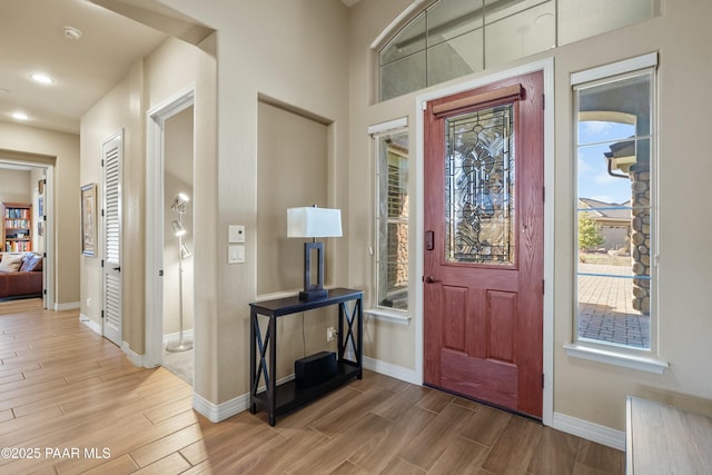 view of foyer entrance