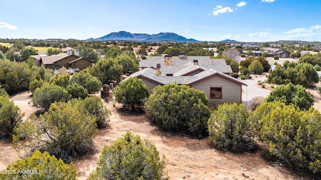 aerial view featuring a mountain view